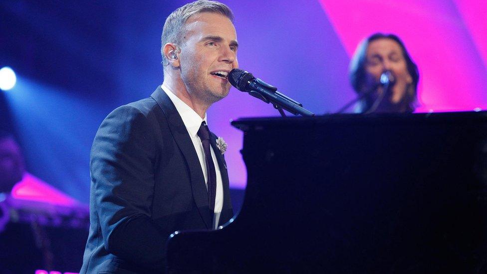 Gary Barlow singing