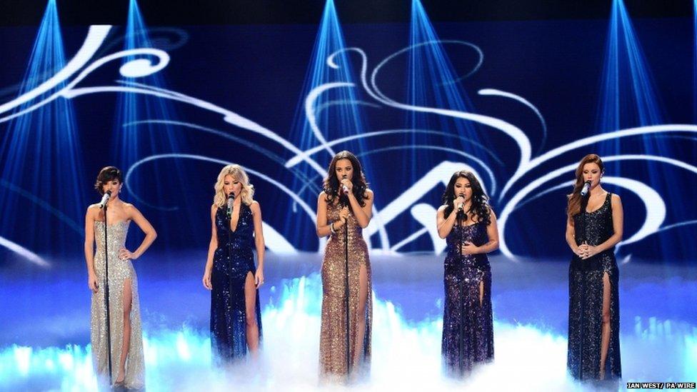 The Saturdays perform at Children in Need
