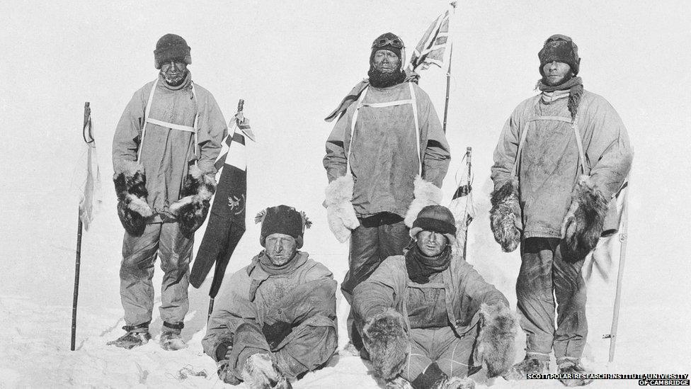 Captain Scott's team at the South Pole