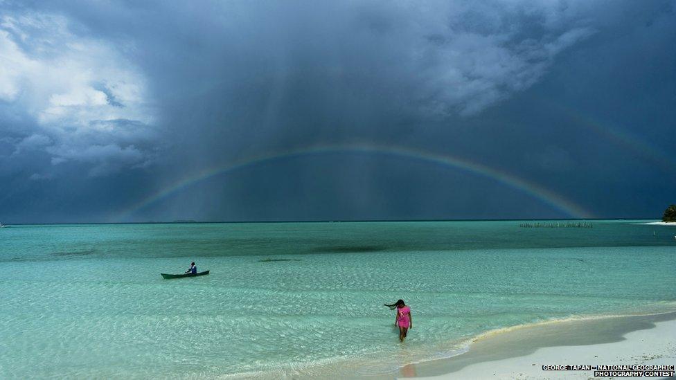 A rainbow in the Philippines