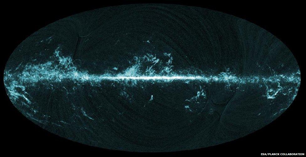 Planck all-sky carbon monoxide map (ESA/Planck collaboration)