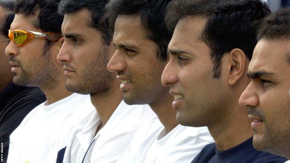 Sachin Tendulkar, Sourav Ganguly, Rahul Dravid, VVS Laxman and Virender Sehwag