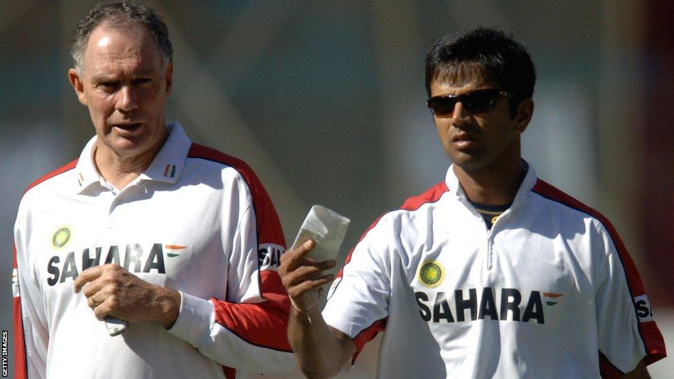 Greg Chappell and Rahul Dravid