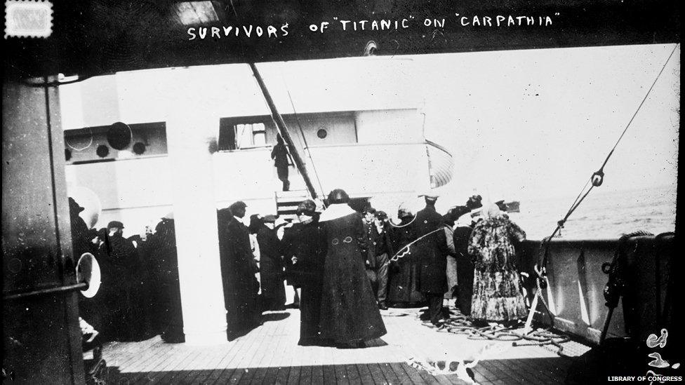 Survivors of the Titanic on the Carpathia