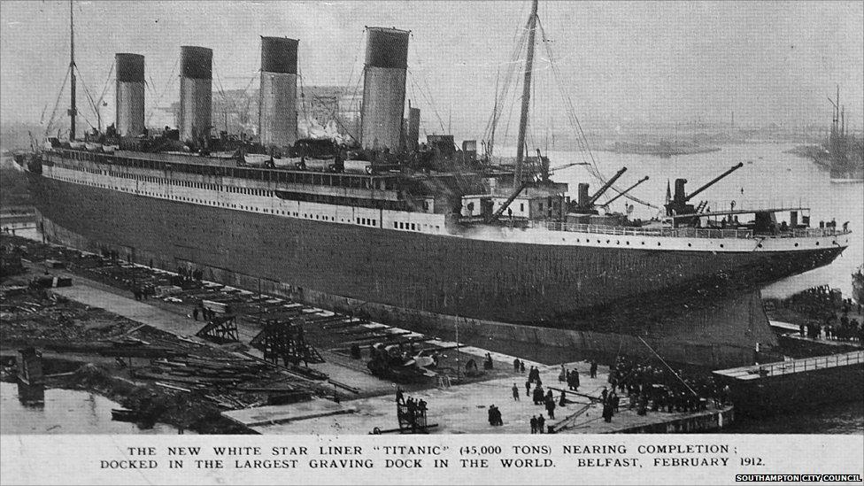 Titanic docked in Belfast before it headed to Southampton