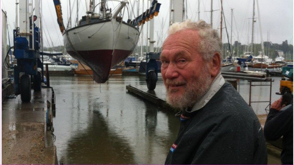 Sir Robin Knox-Johnston and Suhaili