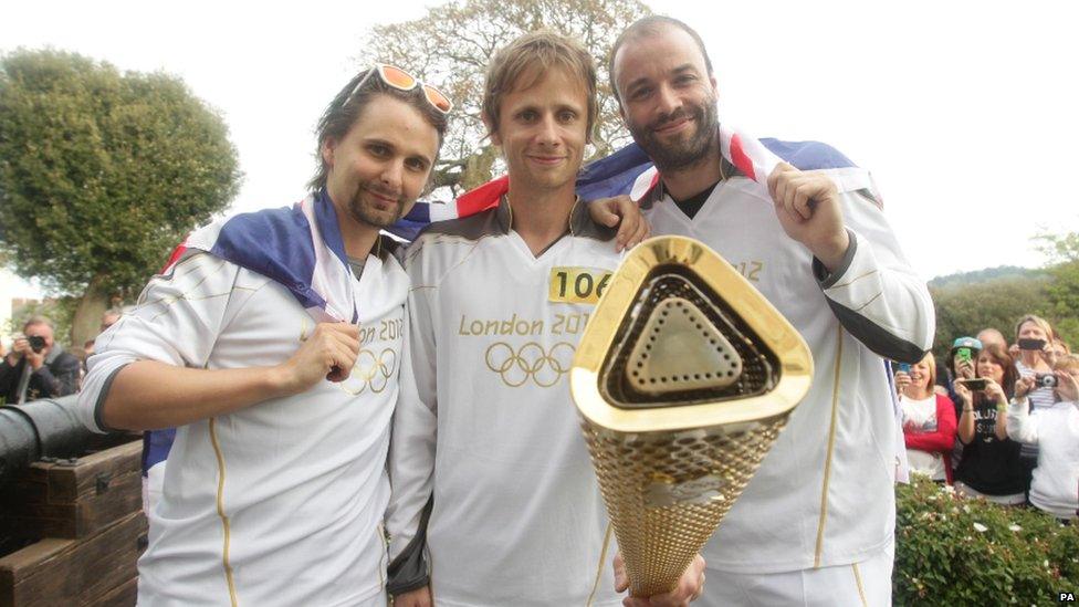 Muse: Matt Bellamy, Dominic Howard and Christopher Wolstenholme