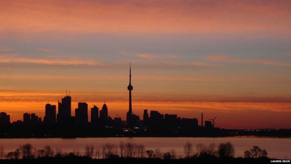 Lake Ontario and the Toronto skyline