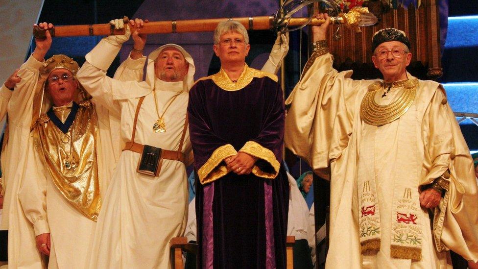 Christine James at the 2005 National Eisteddfod