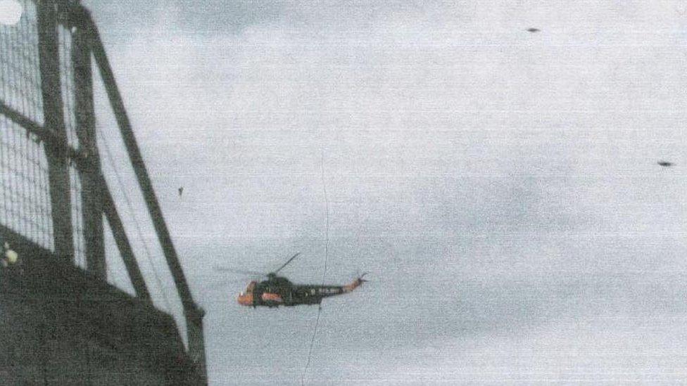 Photo of UFO near helicopter