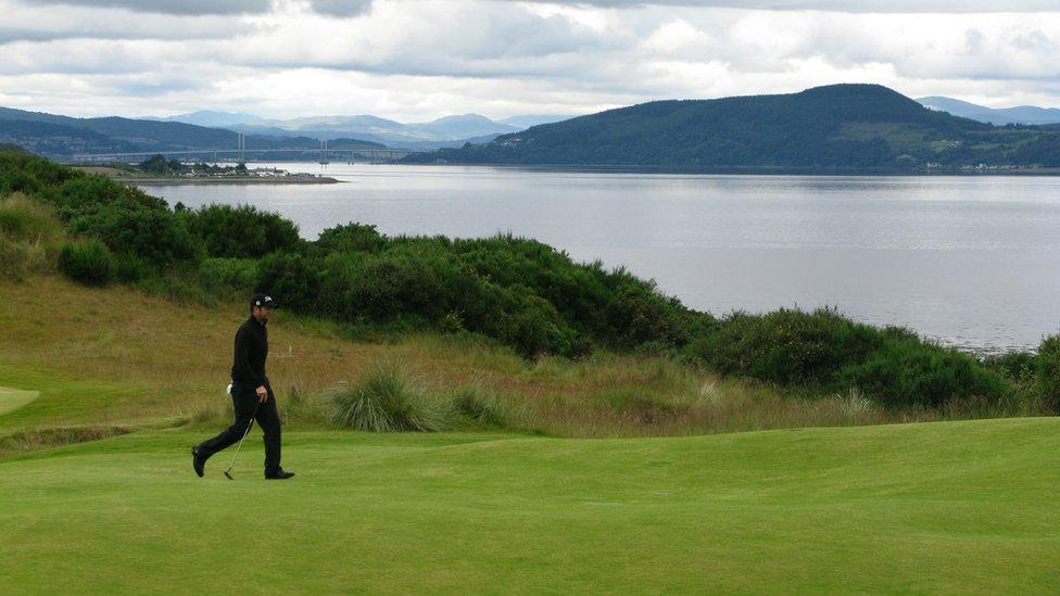 France’s Gregory Bourdy at Castle Stuart Golf Links