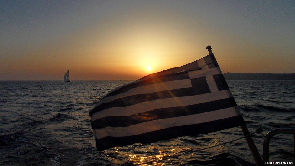 Sunset in Greece