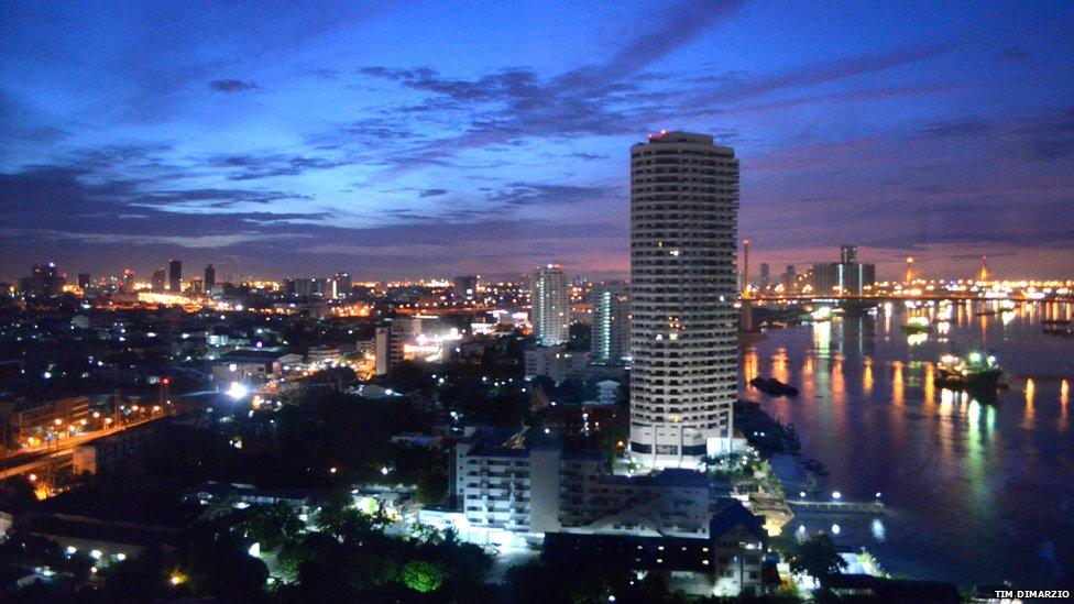Dawn in Bangkok