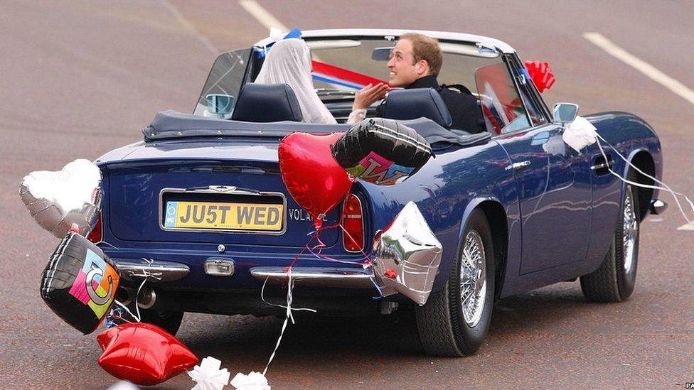 Kate and William leave Buckingham Palace