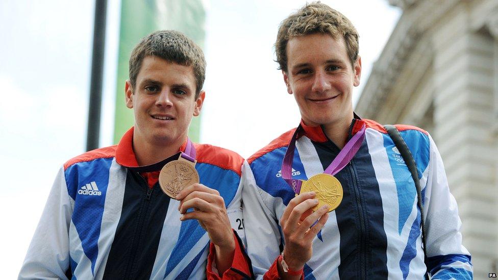 Jonathan and Alistair Brownlee