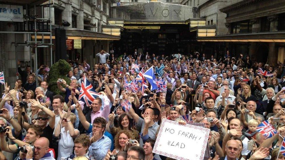 Outside the Savoy