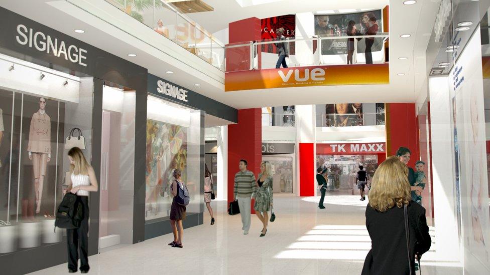 Artists impression of new cinema complex at Ipswich Buttermarket