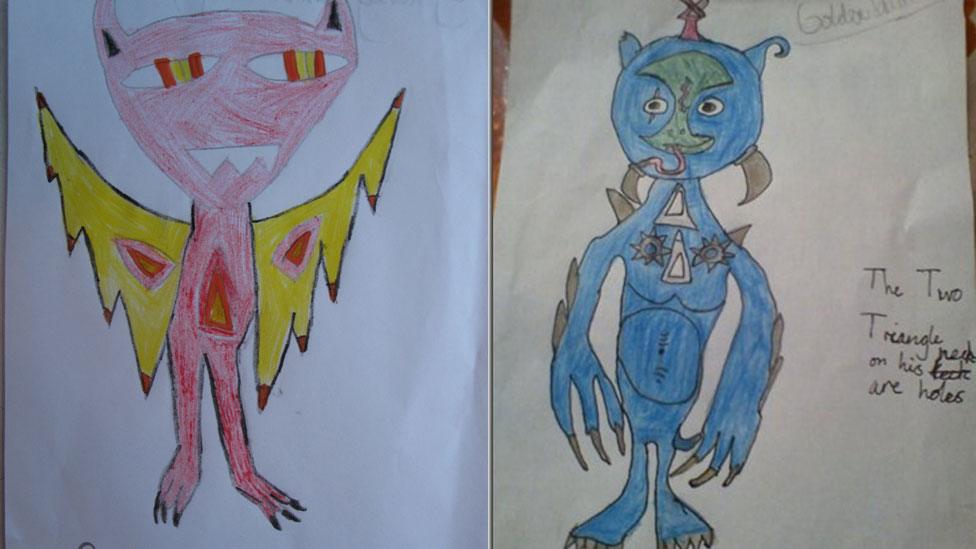 Two alien pictures