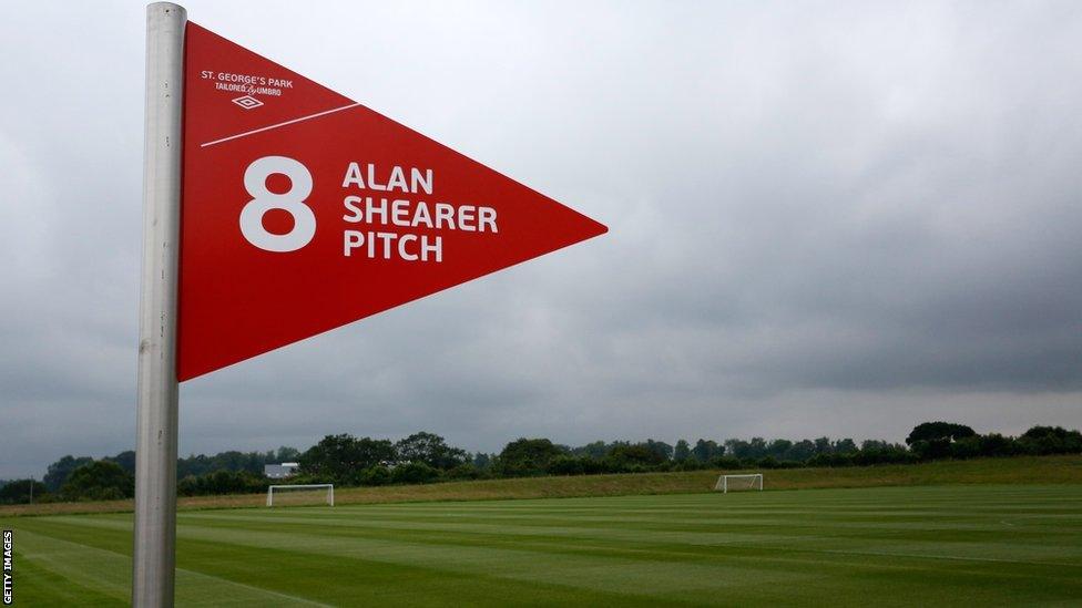 Alan Shearer pitch at St George's Park