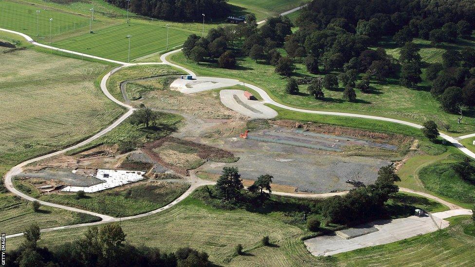 St George's Park site in 2004 when work was halted because of financial worries