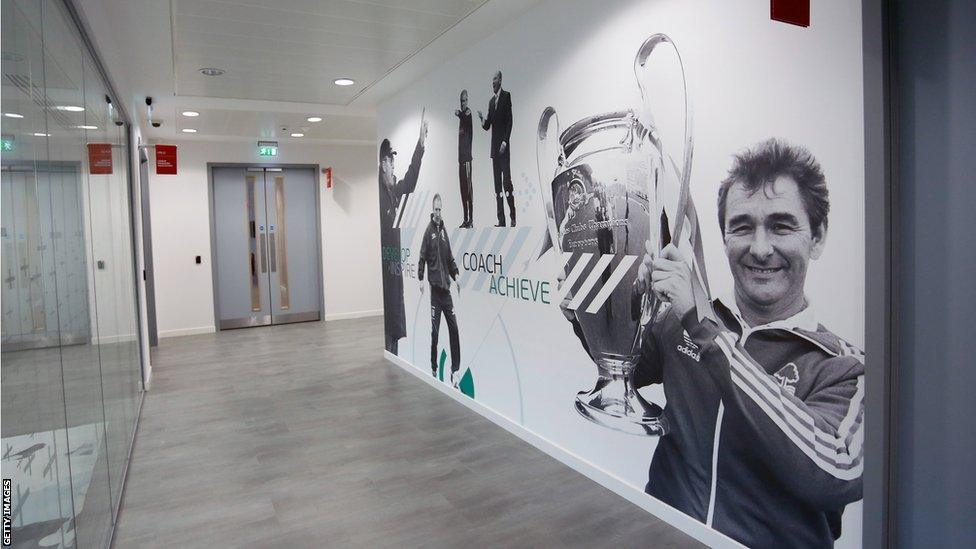 Brian Clough picture at St George's Park