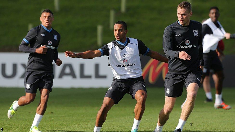 England players training at St George's Park