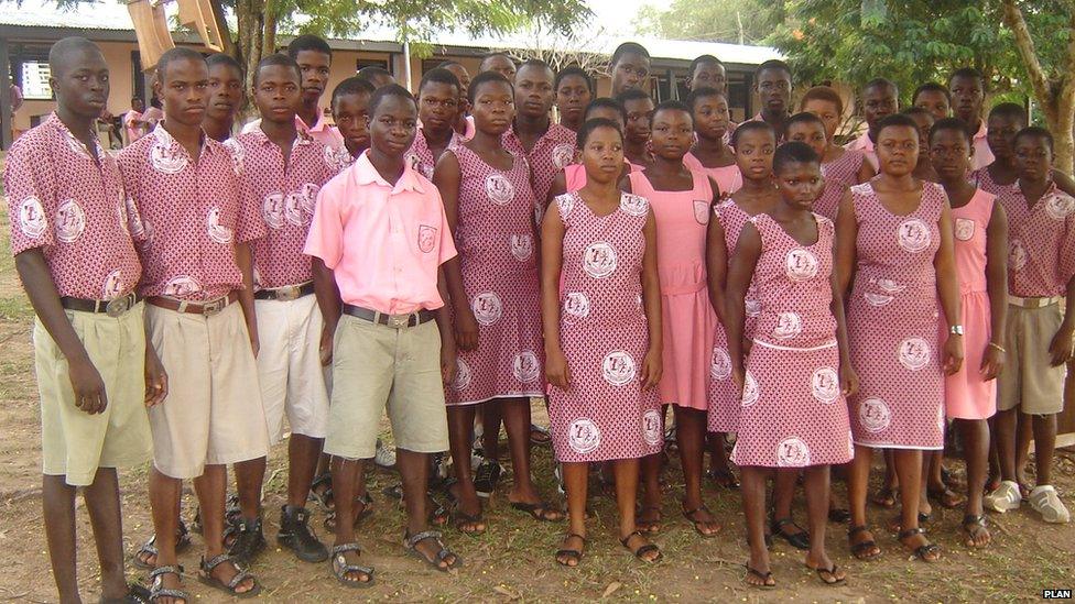 Schoolchildren in Ghana, West Africa