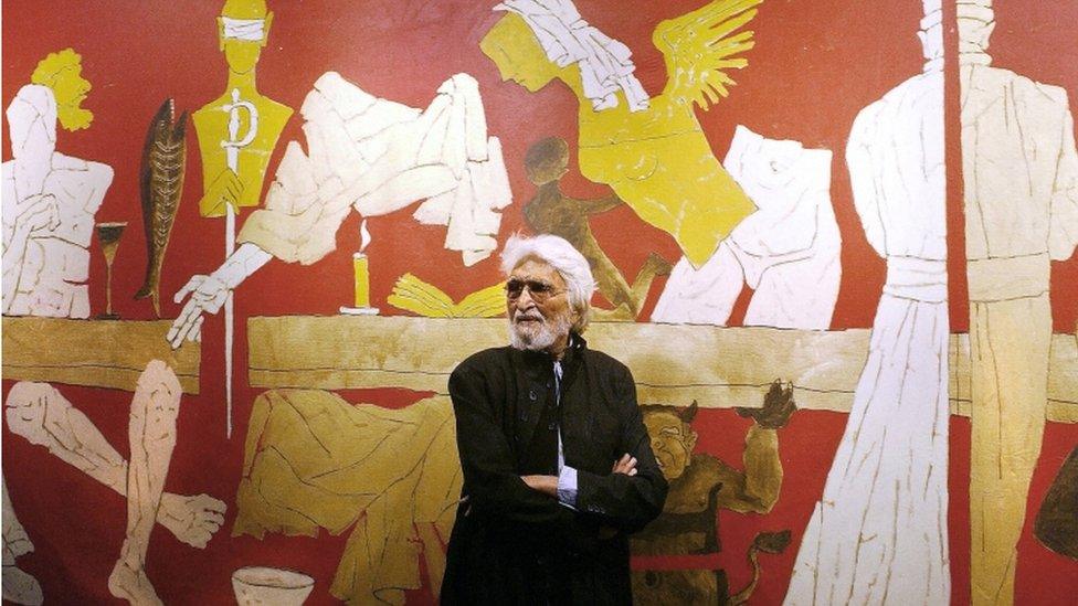 Indian artist MF Husain