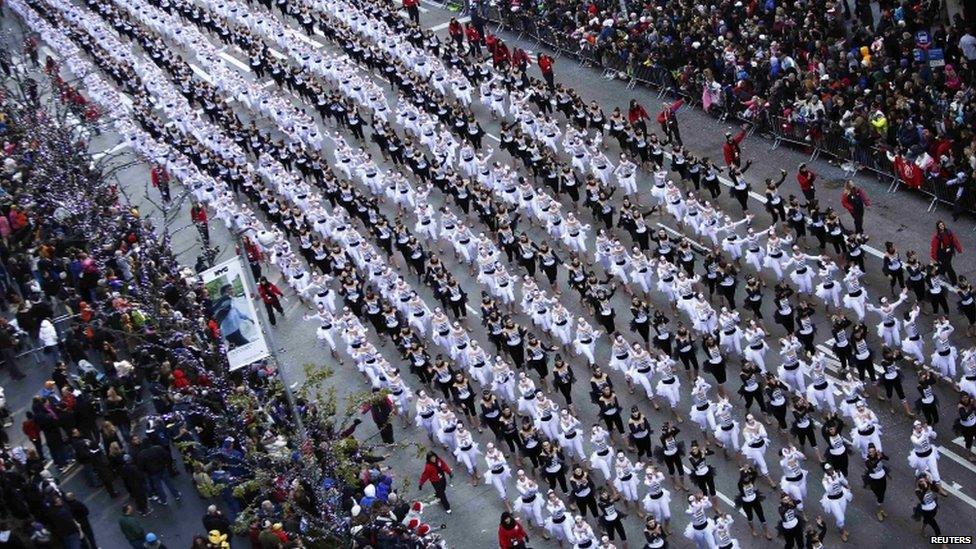 The Macy's Thanksgiving Day Parade in New York on 22 November 2012