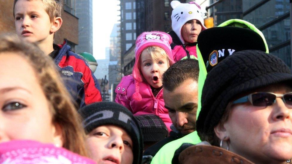 The Macy's Thanksgiving Day Parade in New York on 22 November 2012