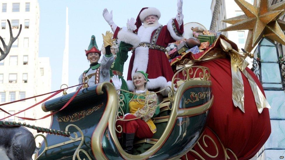 The Macy's Thanksgiving Day Parade in New York on 22 November 2012