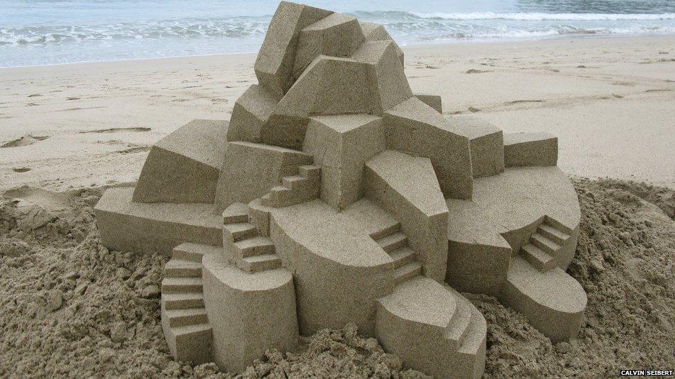 Sandcastle made by Calvin Seibert