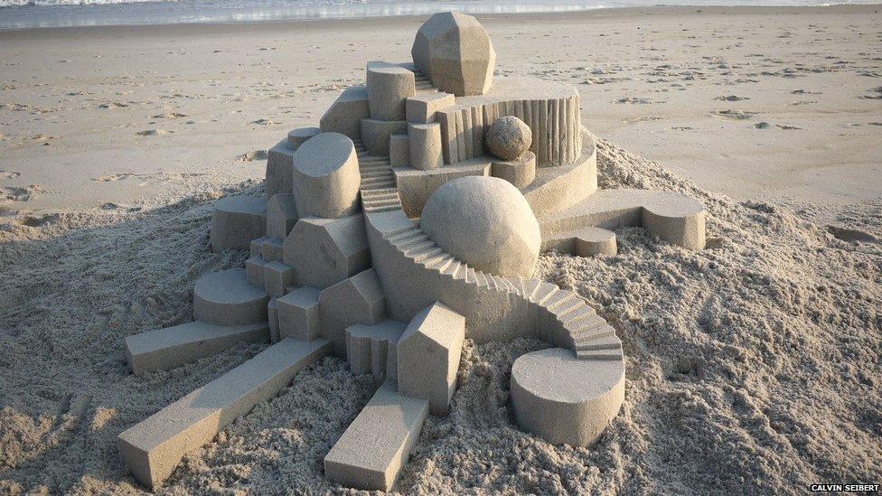 Sandcastle made by Calvin Seibert