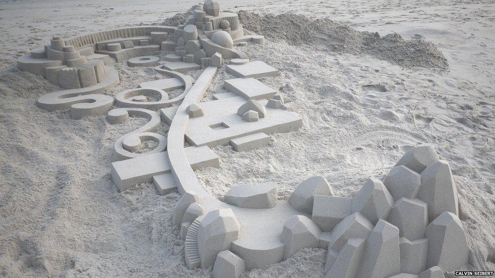 Sandcastle made by Calvin Seibert