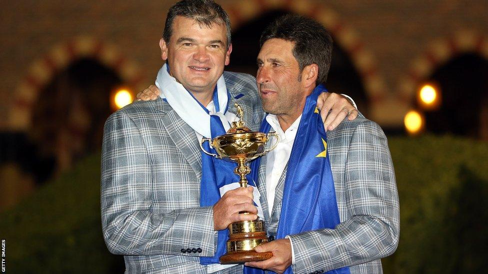 Paul Lawrie helped Europe team captain Jose Maria Olazabal defeat the United States in a thrilling Ryder Cup at Medinah, near Chicago.