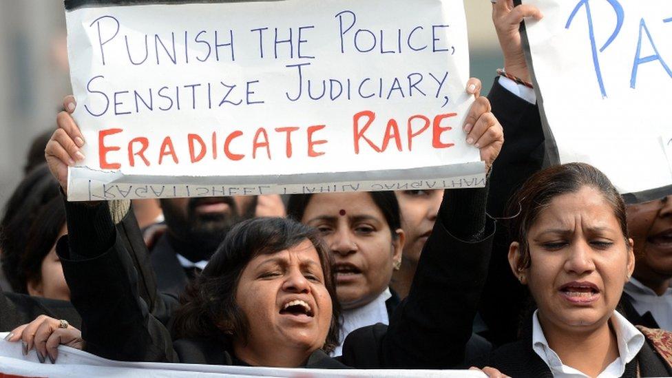 Anti-rape protest in Delhi on 3 Jan 2012