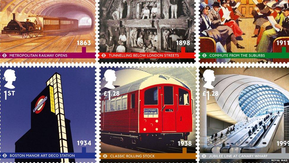 Commemorative stamps.