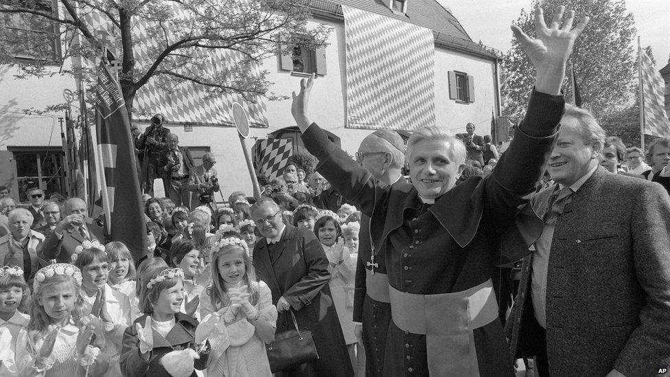 Joseph Ratzinger, the new archbishop of Munich and Freising, 1977