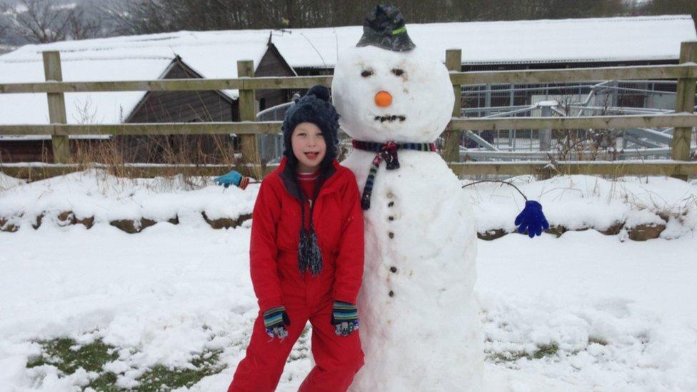 Ben and his snowman