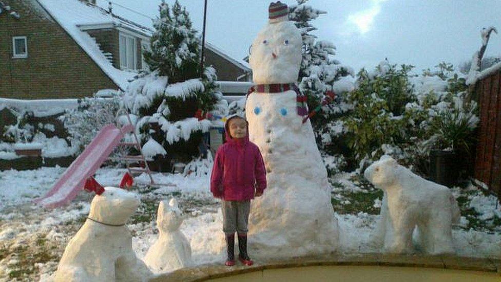 Megan's snow family