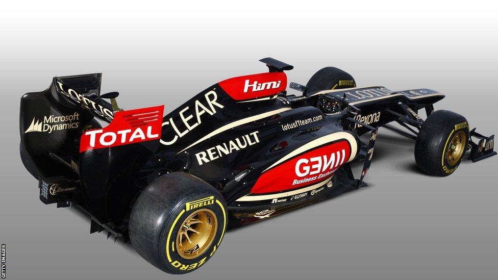 Lotus 2013 E21 car