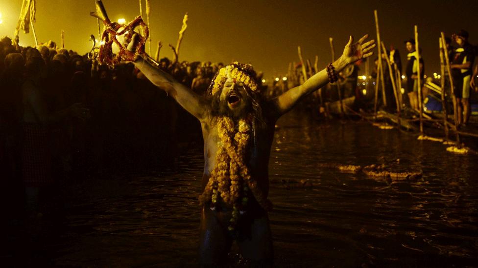 Sadhu at Kumbh Mela, India