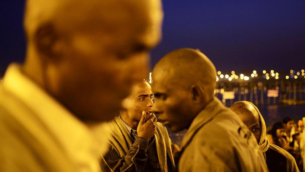 Pilgrims at the Kumbh Mela, Allahabad, India