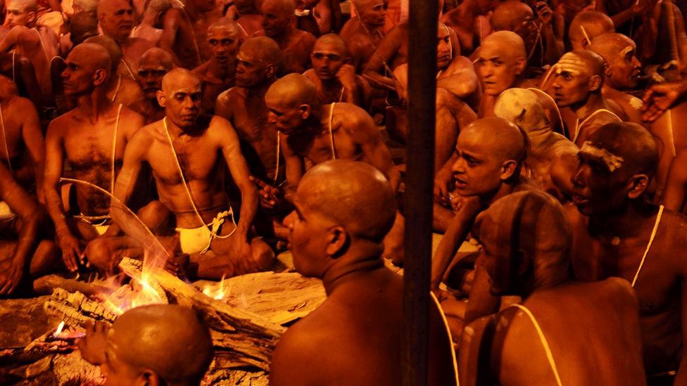 Sadhus at Kumbh Mela, India