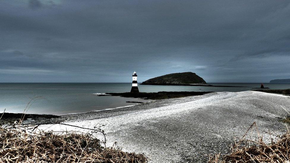 Dr Dafydd Williams submitted this HDR photo is of the lighthouse at Penmon, Anglesey, with Puffin Island (Ynys Seiriol) in the background.