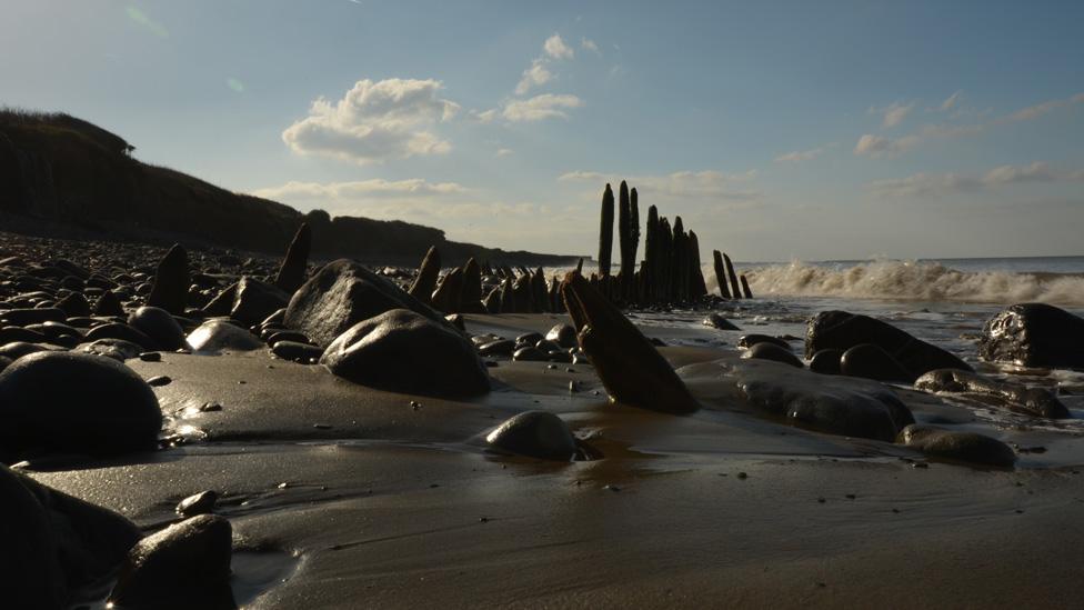 James Hopkins took this photo of Llanrhystud beach near Aberystwyth while walking along the coast path.