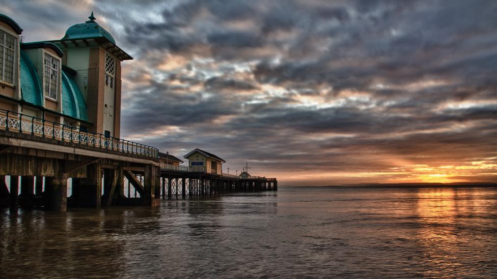 John Dowding took this photo of Penarth pier at sunrise when he said it was looking lovely