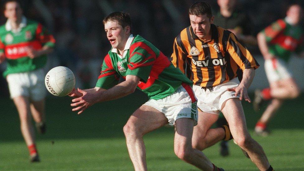 McConville played in the Crossmaglen team which regained the All-Ireland Club Championship in 1999 by beating Ballina Stephenites 0-9 to 0-8 at Croke Park