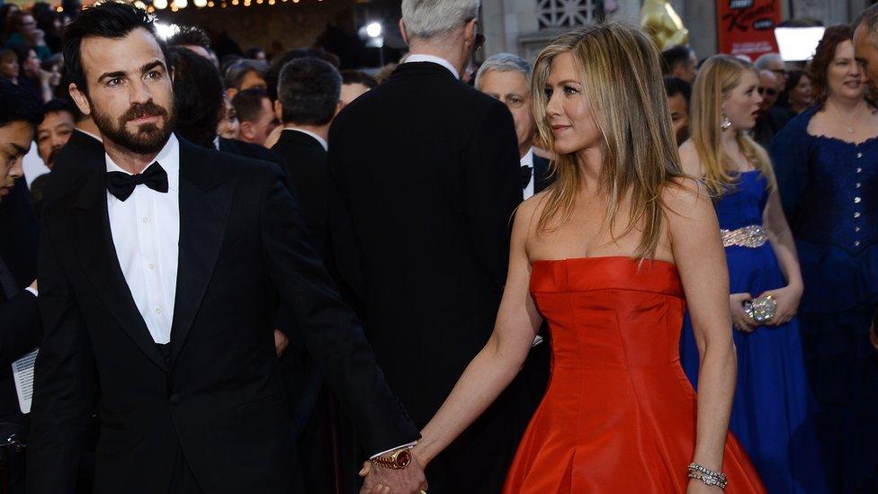 Justin Theroux and Jennifer Aniston