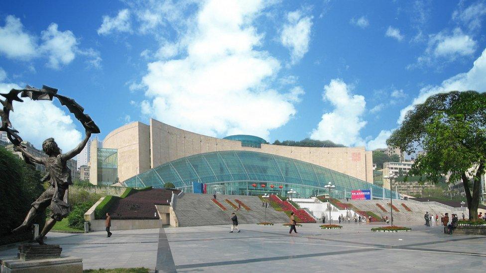 Amgueddfa China Three Gorges Museum yn Chongqing